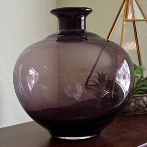 Elegant Purple Glass Vase